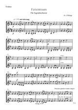 Ferientraum – Violine 1+2 (Gesang)